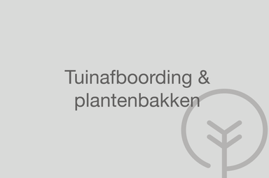 Tuinafboording en plantenbakken
